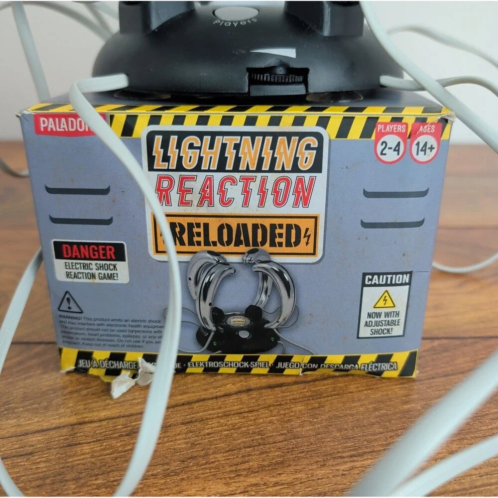 Paladone Lightning Reaction Reloaded Electric Shock Reaction Party Game 4 Player